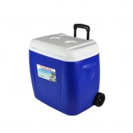 Cooler Box with Wheels, Multifunction Household PU Freezer Outdoor Portable Electric Cool Box 38L