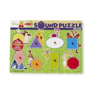Melissa & Doug Disney Winnie the Pooh Shapes Sound Puzzle - Wooden Peg Puzzle (8 pcs)