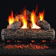 Peterson Real Fyre 12-Inch Golden Oak Gas Log Set with Vented Natural Gas G4 Burner - Manual Safety Pilot