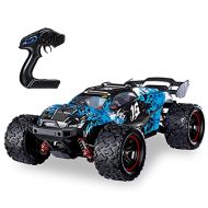 GoolRC Brushless RC Cars, 1:18 Scale 2.4Ghz Remote Control Car, 4WD 60KM/H High Speed Racing Car, All Terrain Off Road RC Truck with Headlight for Kids and Adults (Blue)