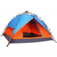 IDWO-Tent IDWO Camping Tent Instant Pop Up Tent Outdoor Waterproof 3-4 Person Multifunction Dome Family Tent, Orange
