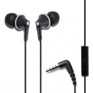 [아마존베스트]Panasonic ErgoFit Earbud Headphones with Microphone and Call Controller Compatible with iPhone, Android and Blackberry - RP-TCM125-K - In-Ear (Black), Earpads S/M/L