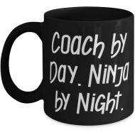 DABLIZ GROUP INTERNATION TRADING LLC Coach by Day. Ninja by Night. 11oz 15oz Mug, Coach Present From Boss, Inspire Cup For Coworkers