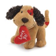 [아마존베스트]Burton & Burton 2PO Cute Plush Fetching Dog with Love Ya Red Heart Shaped Pillow 8