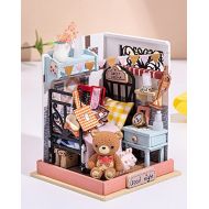 Rolife DIY Miniature Dollhouse Craft Kit for Adults and Teens to Build (Bedroom)