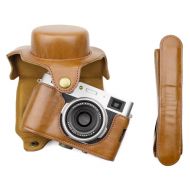 Fuji X100V Case, MUZIRI KINOKOO PU Leather Protective Case Compatible for Fuji X100V / X100F Camera with Adjustable Shoulder Strap Brown