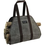INNO STAGE Waxed Canvas Log Carrier Tote Bag,40X19 Firewood Holder,Fireplace Wood Stove Accessories