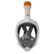 Sunsamy Snorkel Mask, Foldable Mens Diving Goggles and Snorkel Freediving Snorkeling Mask Snorkel Set Watertight and Anti-Fog Lens Full Face Design Scuba Glasses 2 S/M L/XL,for Adu