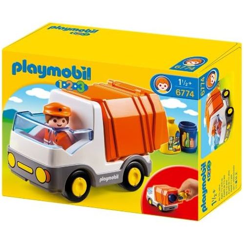 플레이모빌 PLAYMOBIL 1.2.3 Recycling Truck, Standard Packaging