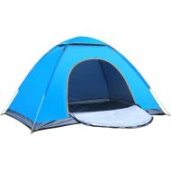 QXWJ Outdoor Automatic Pop Up Camping Tent, 3-4 Person Family Beach Tent,Camping Tent Waterproof, Hiking Travelling Tents Ultralight Sun Shelter, Windproof and Rainproof Ventilatio