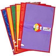 Sportime Shoulder Folders, 8 x 11 Inches, Set of 6, Assorted Colors - 030846
