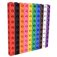 [아마존베스트]edxeducation-12710 Math Cubes - Set of 100 - Linking Cubes For Early Math - Connecting Manipulative For Preschoolers Aged 3+ and Elementary Aged Kids