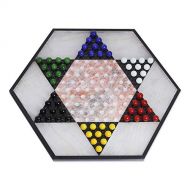 NOVICA Hand Crafted Family Game, Multicolor, Colorful Contrast Marble and Onyx Chinese Checkers