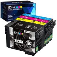 E-Z Ink (TM) Remanufactured Ink Cartridge Replacement for Epson 252XL 252 XL T252XL120 to use with Workforce WF-7110 WF-7720 WF-7710 WF-3620 WF-3640 (1 Large Black, 1 Cyan, 1 Magen