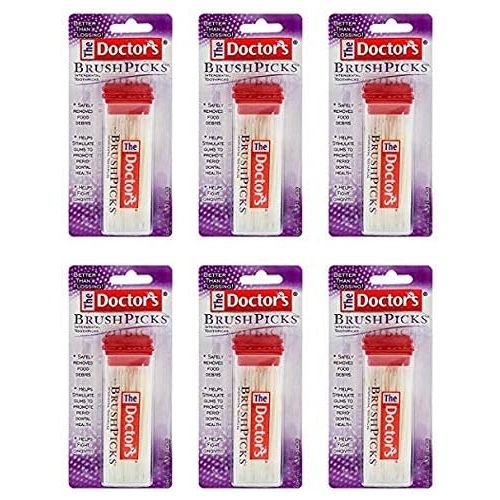  [무료배송]The Doctors BrushPicks Interdental Toothpicks | 120-Picks per pack | (6-Pack)