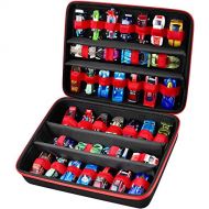 Comecase Toy Storage Organizer Case Compatible with Hot Wheels Car, Matchbox Cars, Portable Carrying Container Carrier Holder Fit for 36 Hotwheels Car (Box Only)