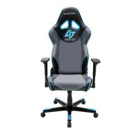 DXRacer Racing Series DOH/RE129/NGB/CLG Counter Logic Gaming Racing Bucket Seat Office Chair Gaming Chair Ergonomic Computer Chair Desk Chair Executive Chair With Pillows (Blue)