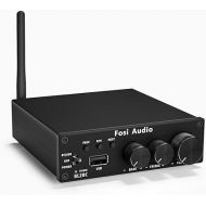 Fosi Audio BL20C Bluetooth 5.0 Stereo Audio Receiver Amplifier 320 Watts 2.1 CH Mini Hi-Fi Class D TDA7498E Integrated Amp U-Disk Player for Home Passive Speakers Powered Subwoofer(with Power Supply)