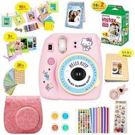Shaveh Camera Compatible with Fujifilm Instax Mini 9 Camera Pink Hellokitty + Instax Camera Pink Set+Fuji + Instax Mini 9 Case +Accessories Kit, Instax Camera (Global Limited Edition) -He