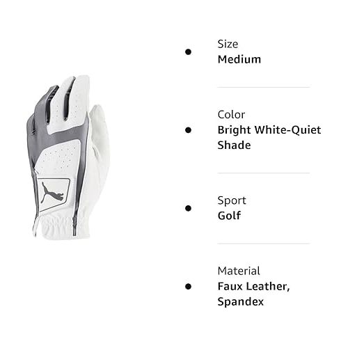 푸마 Men's Flexlite Golf Glove (worn on left hand)