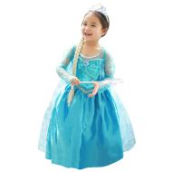 About Time Co Princess Girls Snow Queen Dress Costume Party Outfit