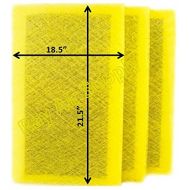 RAYAIR SUPPLY 20x24 MicroPower Guard Air Cleaner Replacement Filter Pads (3 Pack) Yellow