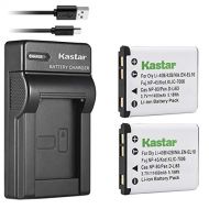 Kastar Battery (X2) & Slim USB Rapid Charger for Olympus LI-42B LI-40B, Fujifilm NP-45, Nikon EN-EL10, Kodak KLIC-7006 K7006, Casio NP-80 CNP80, D-Li63, D-Li108, Ricoh DS-6365 Batt