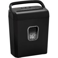 Bonsaii 6-Sheet Micro-Cut Paper Shredder, P-4 High-Security for Home & Small Office Use, Shreds Credit Cards/Staples/Clips, 2.9 Gallons Transparent Window Wastebasket, Black (C234-