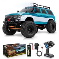 LAEGENDARY RC Cars - 4x4 Offroad Crawler Remote Control Truck for Adults and Kids - Fast Speed, Waterproof, Electric, Hobby Grade Car - 1:10 Scale, Brushed, Blue - Green?