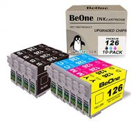 BeOne Remanufactured Ink Cartridge Replacement for Epson 126 T126 10-Pack to Use with Workforce 545 645 633 845 520 630 435 840 WF-3540 WF-3520 60 WF-7520 635 WF-7010 WF-3530 Print