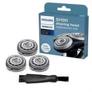 Philips Norelco SH90/72 Replacement Blades (Replaces SH90/62) for Series 9000 with Shaver Cleaning Brush - Bundle