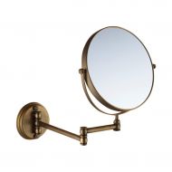 Betty Bathroom Mirror 3 × Magnification + Normal Double-Sided 8 Inch Vanity Mirror 360 ° Swivel - Extendable, Brushed Brass Finish for Bathroom, Spa and Hotel