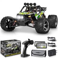 LAEGENDARY RC Cars - 4x4 Onyx Offroad Remote Control Car for Adults & Kids - Fast Speed, Waterproof, Electric, Hobby Grade Sand Buggy Truck - 1:12 Scale, Brushed, Green - Black