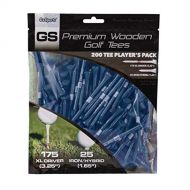 GoSports 3.25 XL Premium Wooden Golf Tees - 200 XL Tee Players Pack Driver and Iron/Hybrid Tees, Choose Your Tee Color