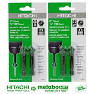 Hitachi #2 Phillips Magnetic Driver Bits #115003 (2 Packs of 2)