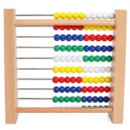 [아마존베스트]NA Preschool Number Learning Abacus Classic Wooden Toy Developmental Toy Brightly-Colored Wooden Beads 8 Extension Activities Great Gift for Girls and Boys Best for 3 4 and 5 Year