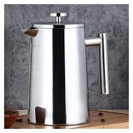 ZEFS--ESD Coffee Maker, Coffee Maker French Press Stainless Steel Espresso Coffee Machine Double-Wall Insulated Coffee Tea Maker Pot 1000ml (Color : 1000ml)