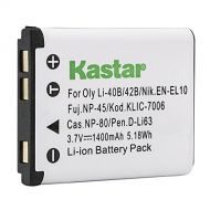 Kastar Replacement Digital Camera Battery for Olympus LI-40B LI-42B, Pentax D-LI63, EN-EL10, Fujifilm NP-45 NP-45A NP-45B NP-45S, Casio NP-80, Kodak KLIC-7006