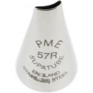 PME 57R Seamless Stainless Steel Medium Petal Supatube Decorating Tip, for Right Handed Use