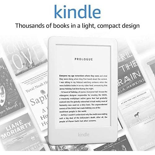 Amazon All-new Kindle - Now with a Built-in Front Light - White - Includes Special Offers