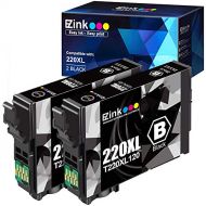 E-Z Ink (TM) Remanufactured Ink Cartridge Replacement for Epson 220 XL 220XL T220XL to use with WF-2760 WF-2750 WF-2630 WF-2650 WF-2660 XP-320 XP-420 XP-424 (2 Black)