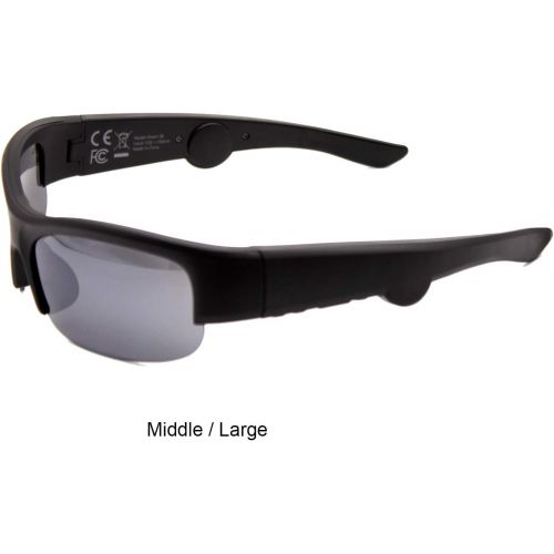 [아마존베스트]TJ Frames - Audio Sunglasses with Open Ear Headphones, Smart Sunglasses for Men Women Cycling Glasses UV400 Lightweight in Cycling, Fishing, Running, Driving, Golf - Black(Size：142