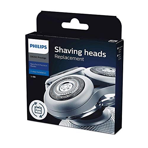필립스 Philips SH98/80 Replacements Shaver Heads for Series 9000 Prestige, Light Grey Design