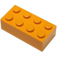 LEGO Parts and Pieces: Orange (Bright Orange) 2x4 Brick x50