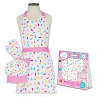 Handstand Kitchen Childs Sprinkles 100% Cotton Apron, Mitt and Chefs Hat Gift Set: Kitchen & Dining