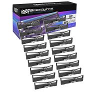 Speedy Inks Compatible Printer Ribbon Cartridge Replacement for Epson S015329 (Black, 18-Pack)