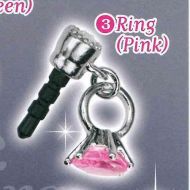 Glitter Jewel cap le smartphone dedicated accessories 3: Ring Ring (Pink) Epoch Gachapon