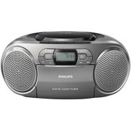 [아마존베스트]Philips Audio Philips AZB600 CD Radio Recorder with DAB+ (Dynamic Bass Boost, FM DAB+, CD, Cassette Deck) Silver
