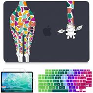 [아마존베스트]May Chen MacBook Air 13 inch Case 2020 2019 2018 Release A1932 A2179 A2337 M1,Soft Touch Hard Shell Cover for 13 inch MacBook Air Case with Retina Display Touch ID,Black Colorful G