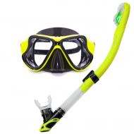 Mankvis Snorkeling Diving Mask Set, 4 Generation Diving Suit, Full Dry Leakproof Mask Suitable for Adult Children